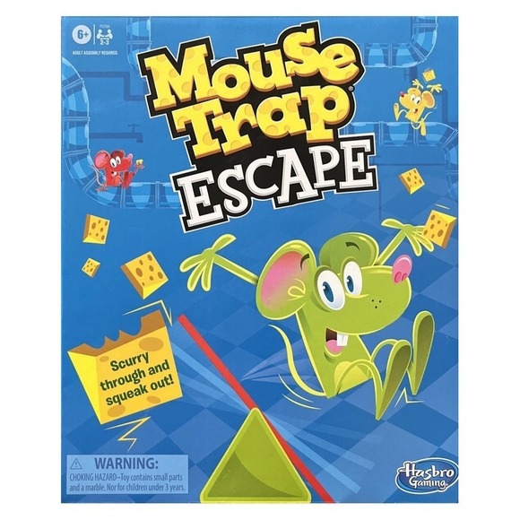 Hasbro Other - Mouse Trap Escape Kids Board Game Hasbro -‎ Scurry Through and Squeak Out! NIB